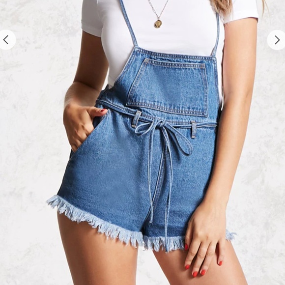 forever 21 jean overalls